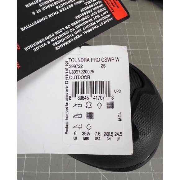 Salomon Toundra Pro CSWP Women's Waterproof Winter Boots Black Size 7.5 US - Picture 6 of 9